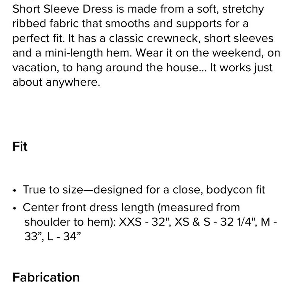 ALO Yoga Ivory Ribbed Short Sleeve Dress - Picture 6 of 6